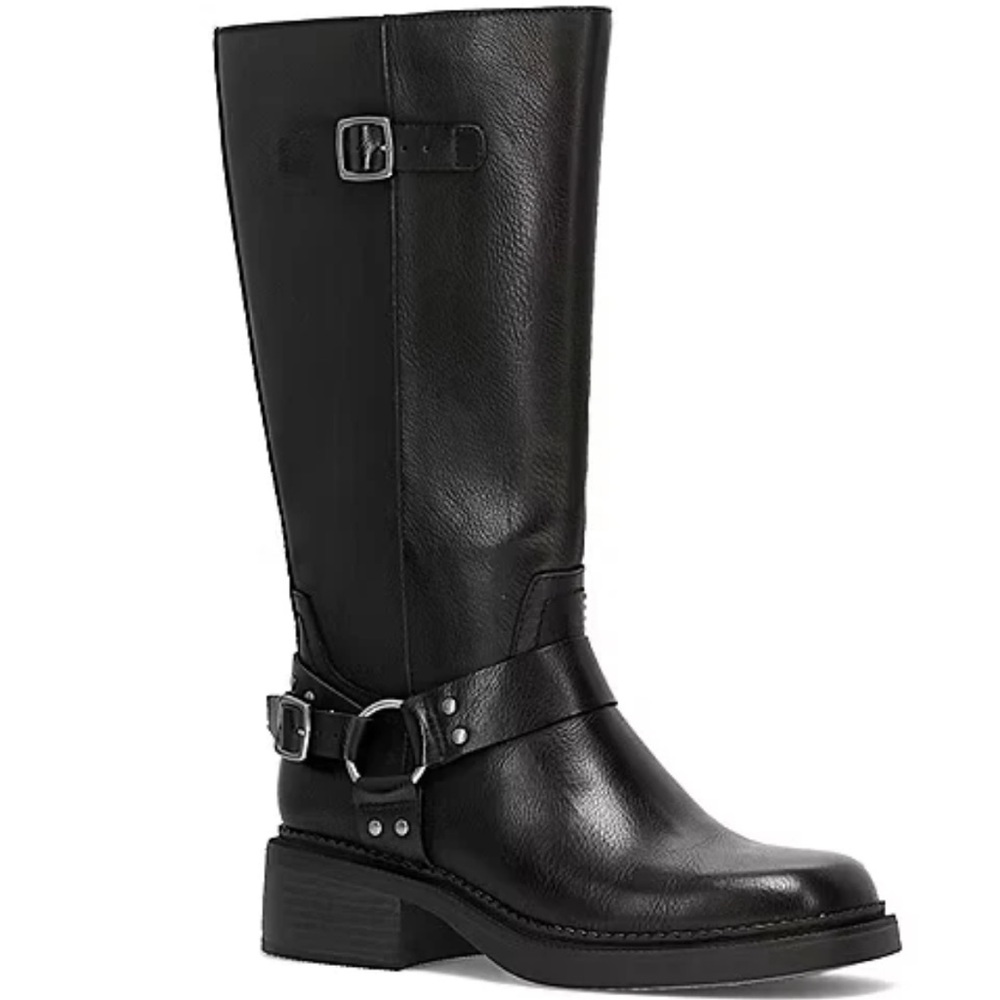 Frye and Co. Maeva black moto boots new without box size 6